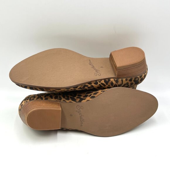 Seychelles Womens Size 8 Waiting For You Leopard Cheetah Leather Ankle Boots - Picture 9 of 15